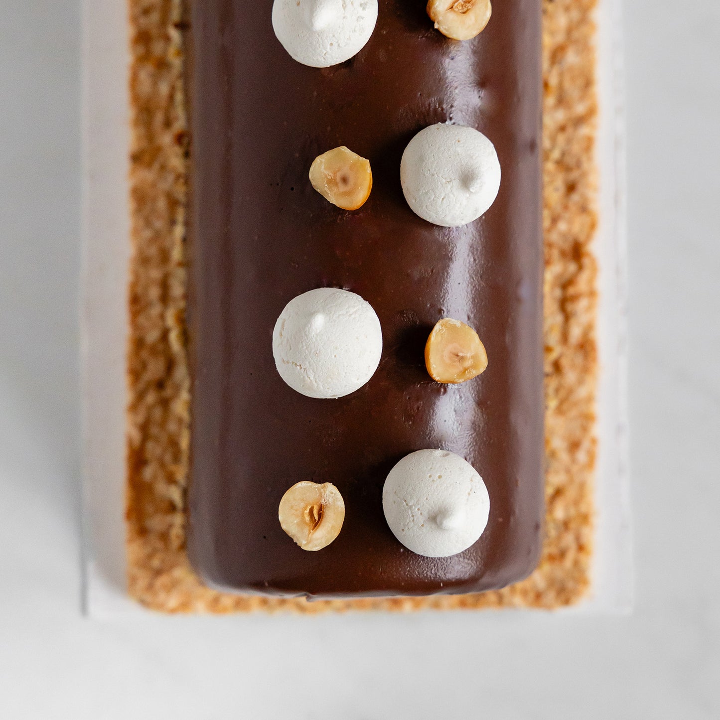 Bûche de Noël chocolat noisettes