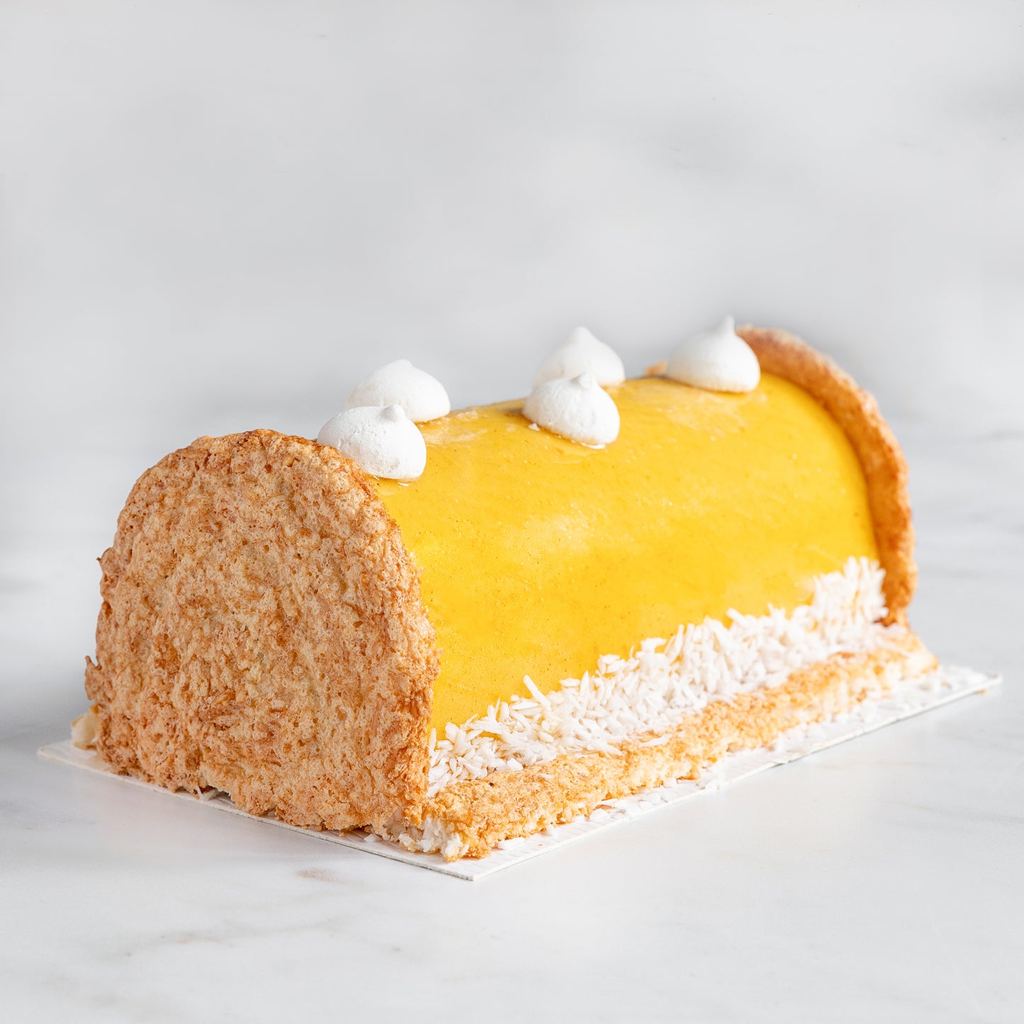 Bûche de Noël passion mangue coco
