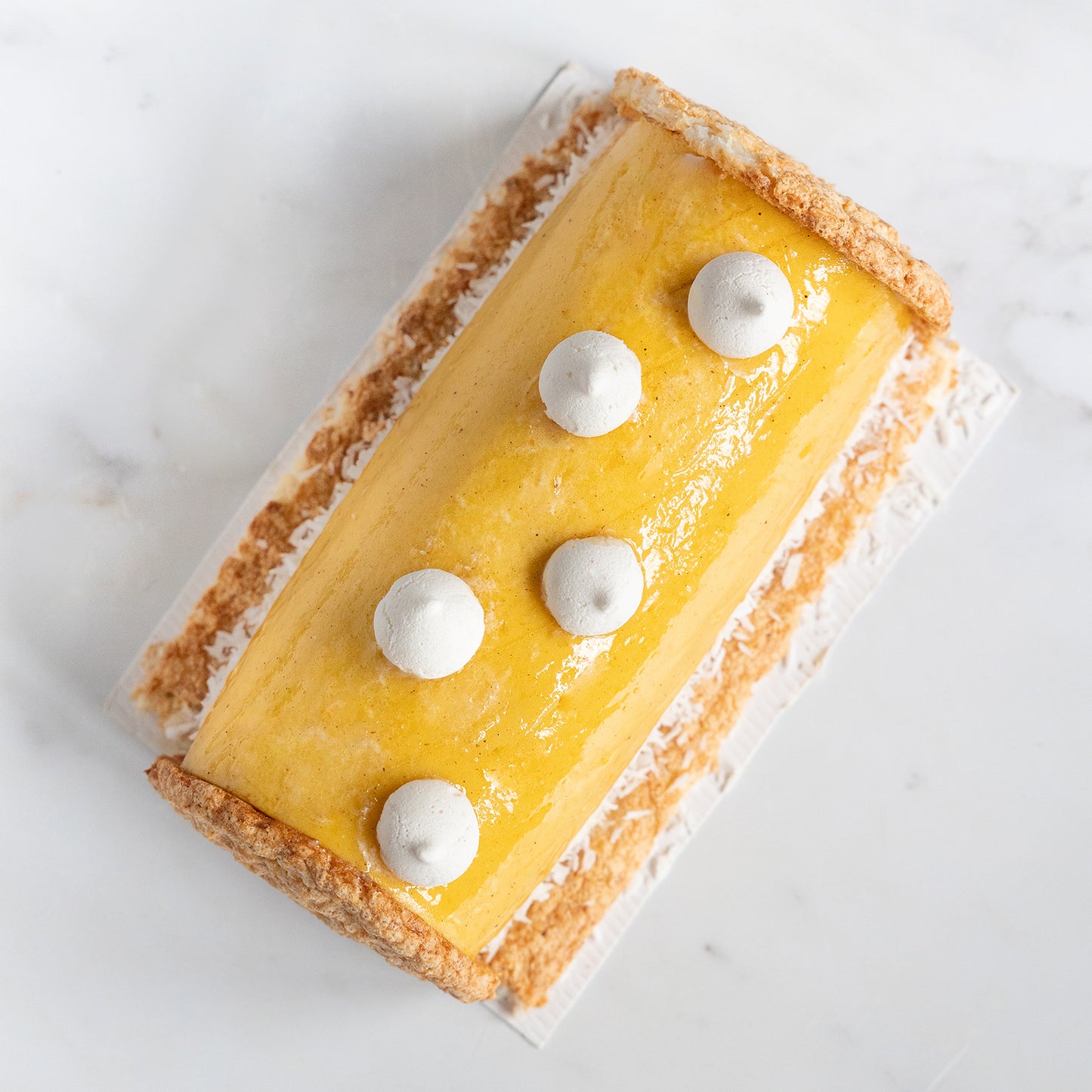 Bûche de Noël passion mangue coco