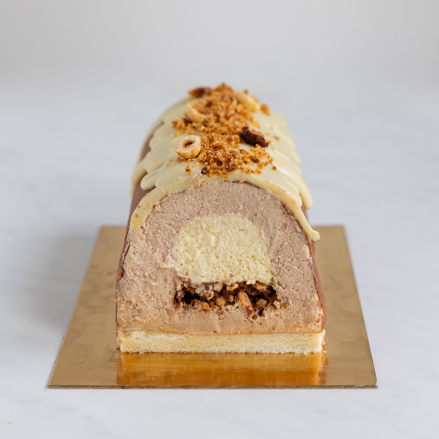 Bûche de Noël Noisette Vanille