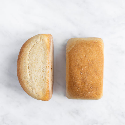 White square yeast bread
